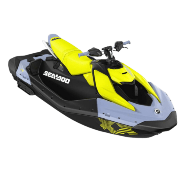 NYHET! 2024 Sea-Doo Spark 3UP Trixx 90 Vapor Blue/ Neon Yellow