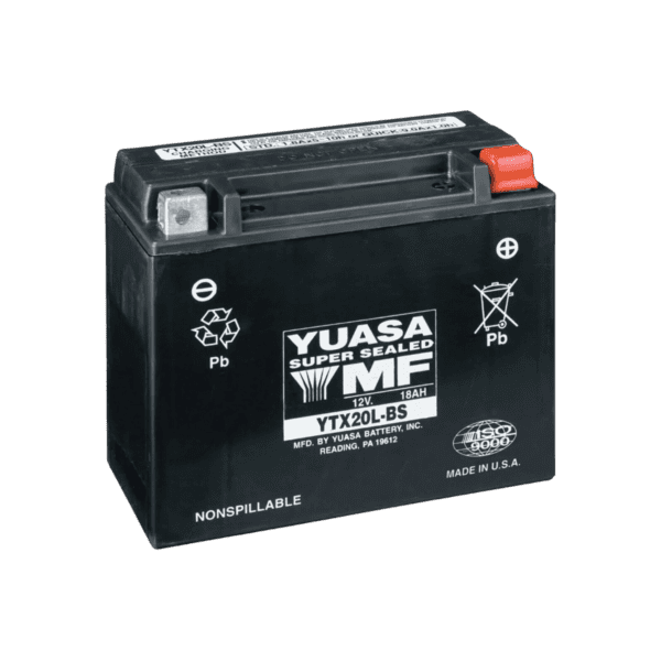 Original batteri Yuasa YTX20L-BS 18 A vått